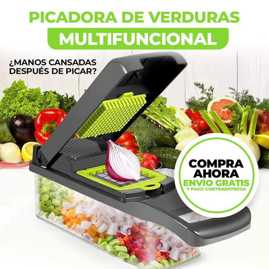 Picador de verduras, cortador profesional de mandolina 14 en 1