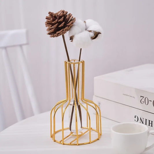 Jarrón de vidrio nórdico hidropónico