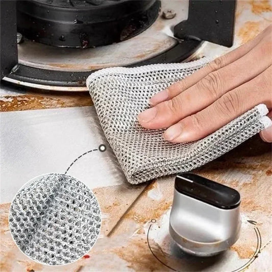 (COMPRE 2 OBTENGA 4)  Paño de alambre de limpieza de malla de